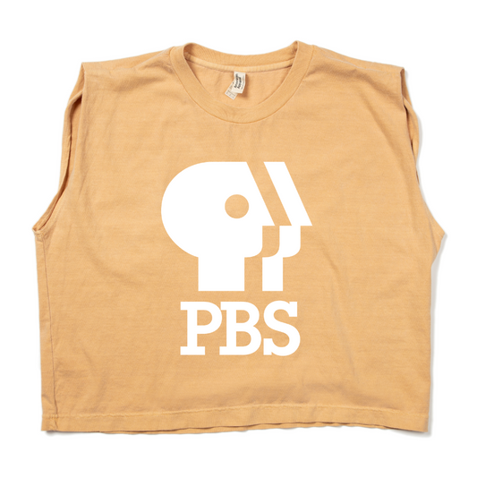 PBS 1980s Logo Muscle Crop Women's Shirt