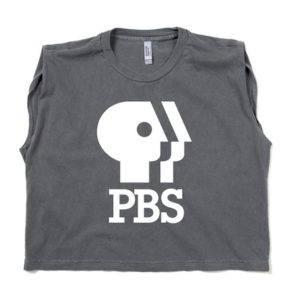 PBS 1980s Logo Muscle Crop Women's Shirt