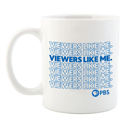 Viewers Like Me Repeated Logo Mug