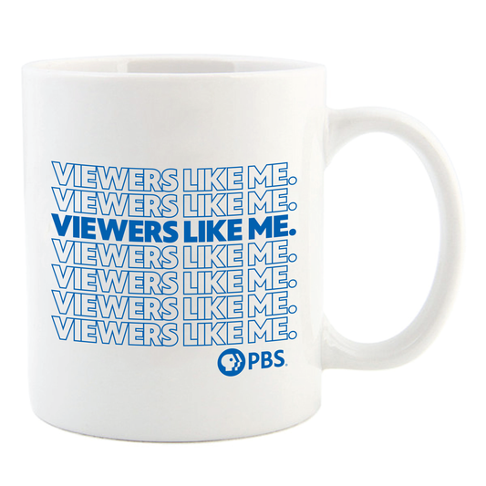 Viewers Like Me Repeated Logo Mug