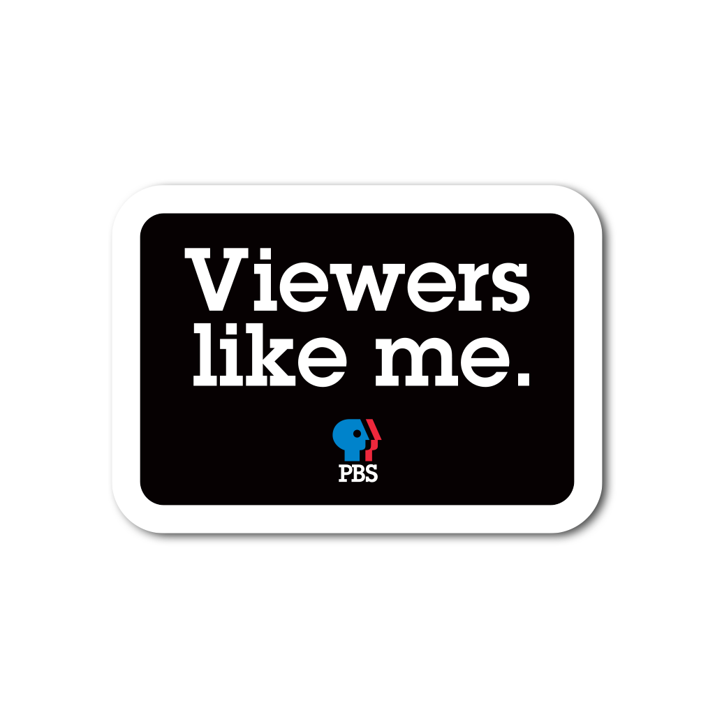 Viewers Like Me 1980s Logo Sticker