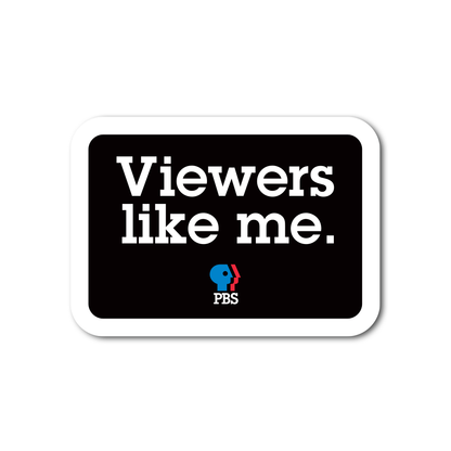 Viewers Like Me 1980s Logo Sticker