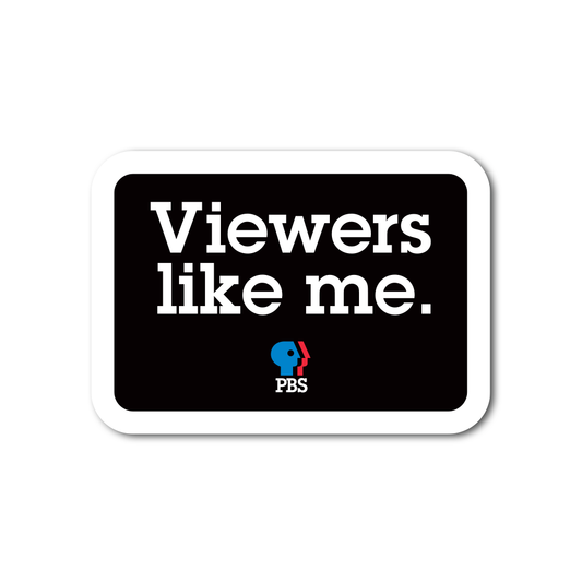 Viewers Like Me 1980s Logo Sticker