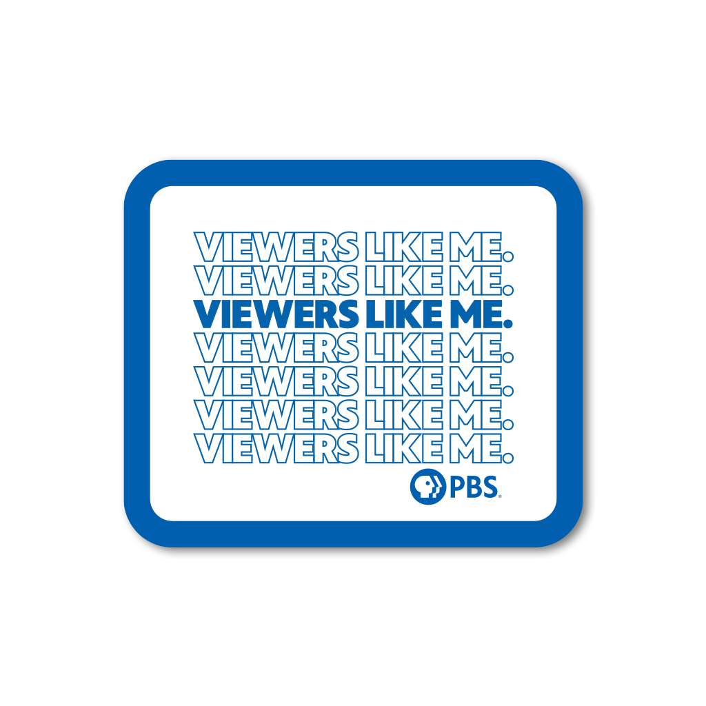 Viewers Like Me Repeated Logo Sticker