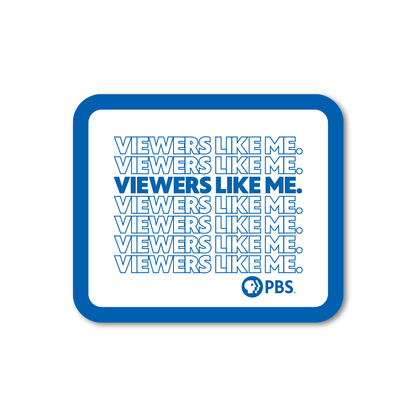 Viewers Like Me Repeated Logo Sticker
