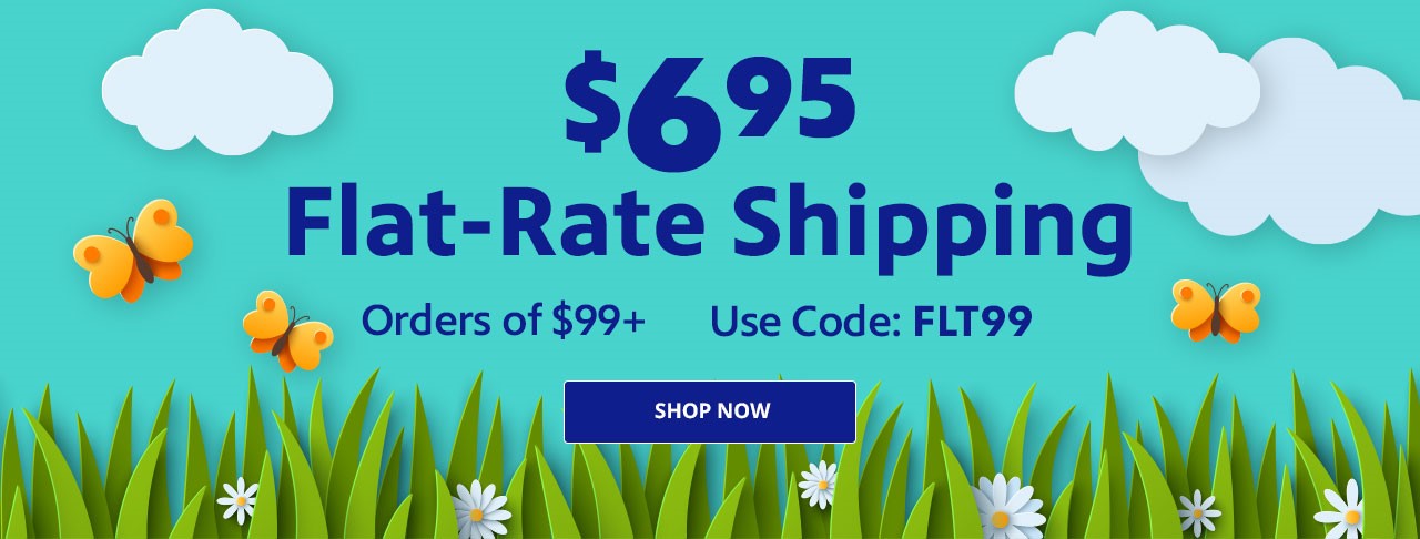 $6.95 Flat-Rate Shipping on $99 or more. Use code FLT99. Limited Time Only!