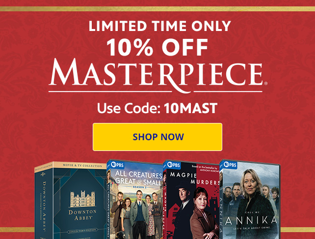 10% off Masterpiece Titles with code 10MAST