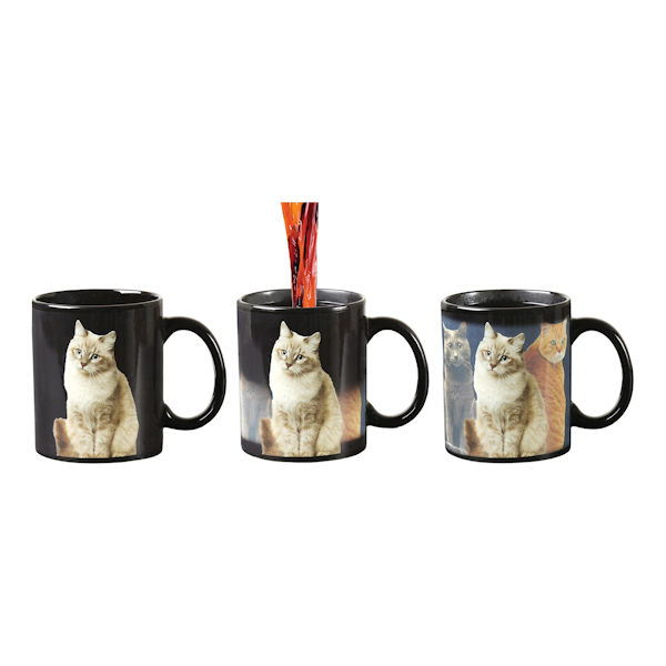 One Cat Leads to Another Magic Heat-Changing Coffee Mug