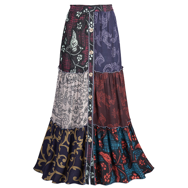 Lucy Patchwork Print Skirt | Shop.PBS.org