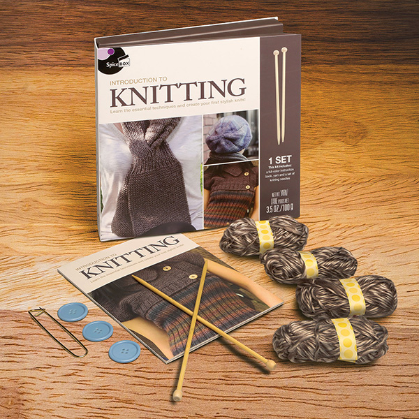 SpiceBox Introduction to Knitting Kit