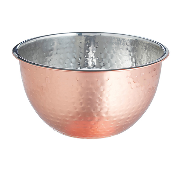 Copper Finished Aluminum Serving Bowl Set