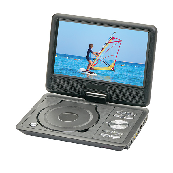 Swivel Screen Rechargeable - Mini Portable Television & Dvd Player