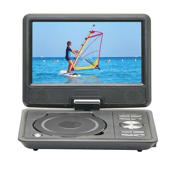 9' Portable DVD Player with digital TV, USB, SD Inputs & Swivel