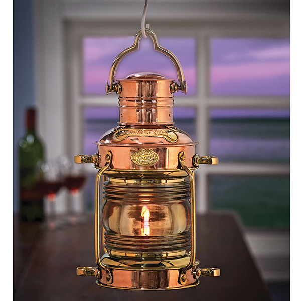 14 Brass & Copper Anchor Boat Light Oil lamp Nautical Maritime
