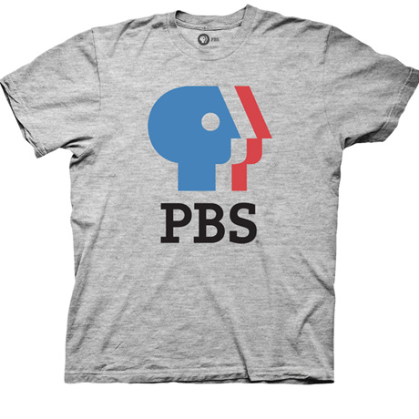 PBS Blue and Red Logo Unisex T-Shirt