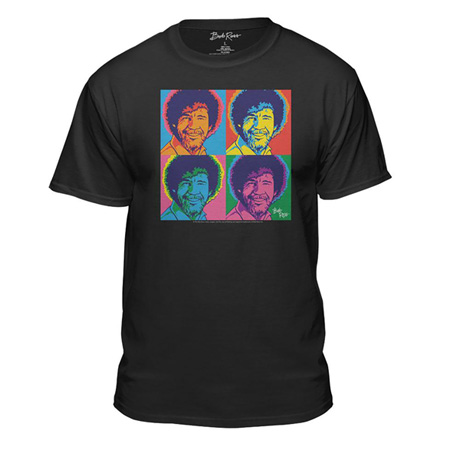 Bob Ross Colorful Faces Pop Art Unisex T-Shirt
