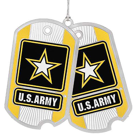 U.S. Army Dog Tags Ornament