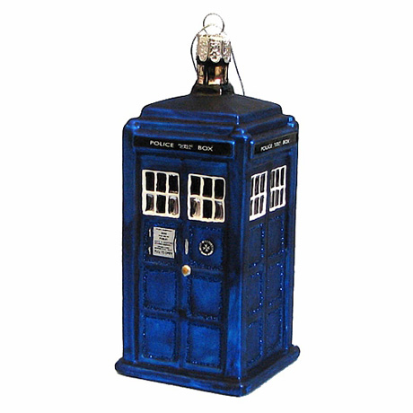 Doctor Who? Glass Tardis Ornament