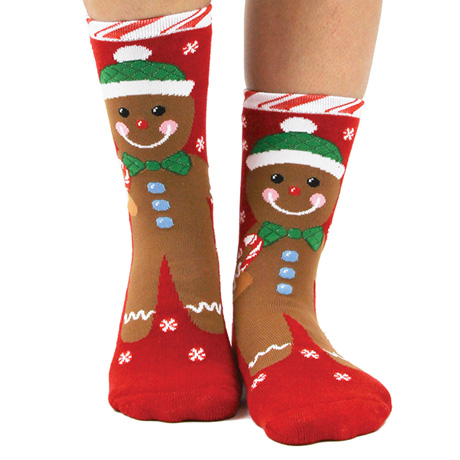 Gingerbread Slipper Socks
