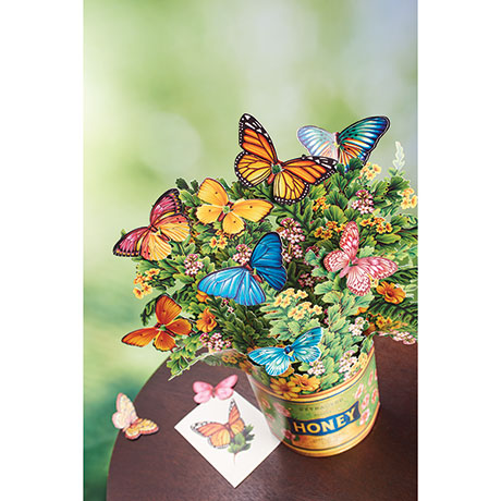 Butterflies & Buttercups Pop-Up Flower Bouquet