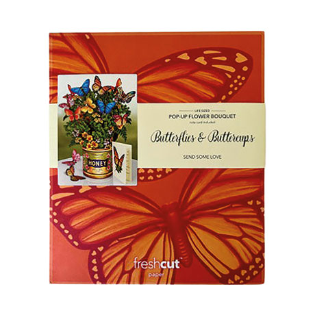 Pop Up Flower Bouquet Greeting Card - Lilies & Lupines — Bird in Hand