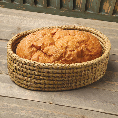 Bread Warmer & Wicker Basket
