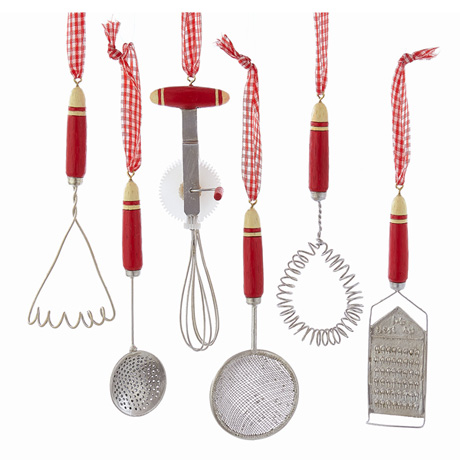 Kitchen Tools Ornaments - Set of 6