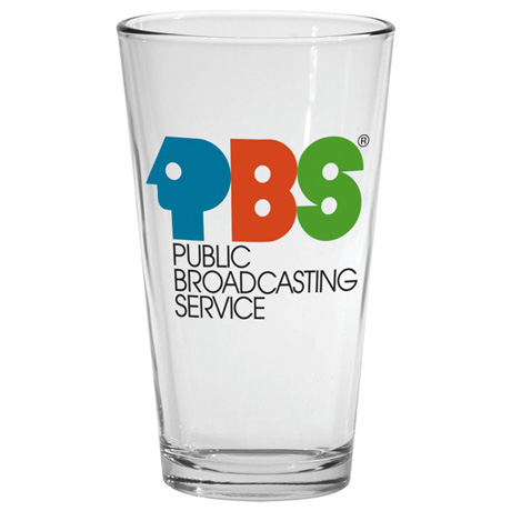 PBS 16 oz. Drinking Glass