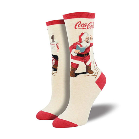 Coca-Cola Classic Coke Santa Women's Socks