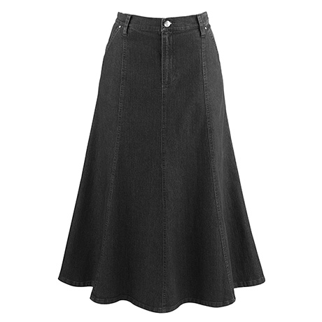 Amazon.com: Women's Elastic Plus Size High Waisted Jean Skirt Casual Y2K  Goth High A-line Mini Flared Skater Denim Skirt with Shorts(Black,Large) :  Clothing, Shoes & Jewelry