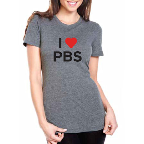 I Love PBS Women's Fitted T-Shirt (Heather Gray)