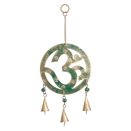 Handcrafted Om Hanging Wall Bell