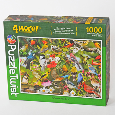 4 More! Winged Wonders 1000 Piece Puzzle