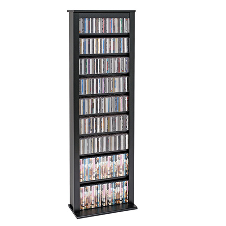 Slim Barrister Tower for DVDs, CDs and More