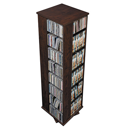 Large 4-Sided Media Spinning Tower for DVDs & CDs