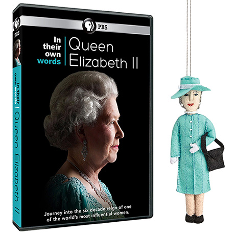 In Their Own Words - Queen Elizabeth II DVD & Character Ornament Bundle
