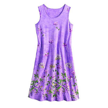 Lilac Cotton Sleeveless Dress | Shop.PBS.org
