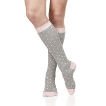 Alternate Image 1 for Petite Dot Women's Compression Socks