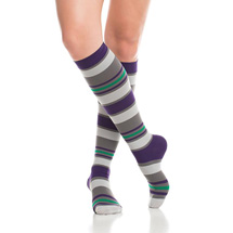 Alternate Image 1 for Fun Stripes Women's Compression Socks