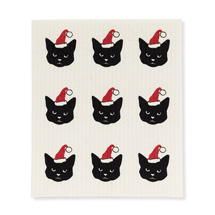 Alternate Image 3 for Santa Cat Swedish Towels (Set of 2)