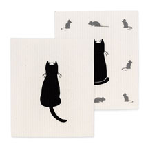 Product Image for Cat and Mice Swedish Towels (set of 2)