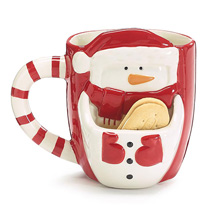 Alternate Image 1 for Snowman Cookie Holding Mug