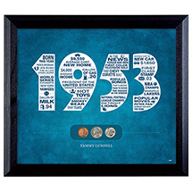 Alternate Image 2 for Year to Remember Personalized Coin Wall Frame