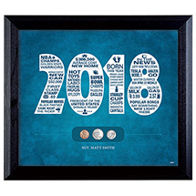 Alternate Image 3 for Year to Remember Personalized Coin Wall Frame