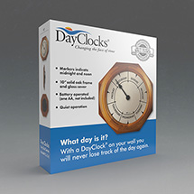 Alternate Image 5 for Keep Track Of Days, Not Time Clock - Oak