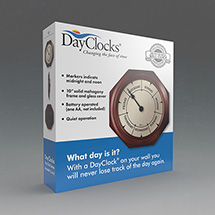 Alternate Image 6 for Keep Track Of Days, Not Time Clock - Mahogany