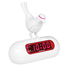 Product Image for White Robot Bird Digital Alarm Clock