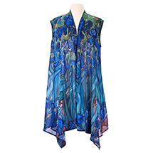 Product Image for Monet and Van Gogh Sheer Long Vest