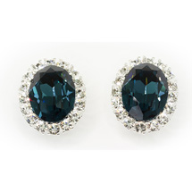 Alternate Image 1 for Princess Diana Sapphire And Diamond Earrings
