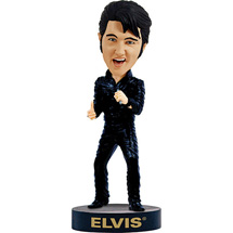 Product Image for Elvis Black Leather '68 Comeback Bobblehead